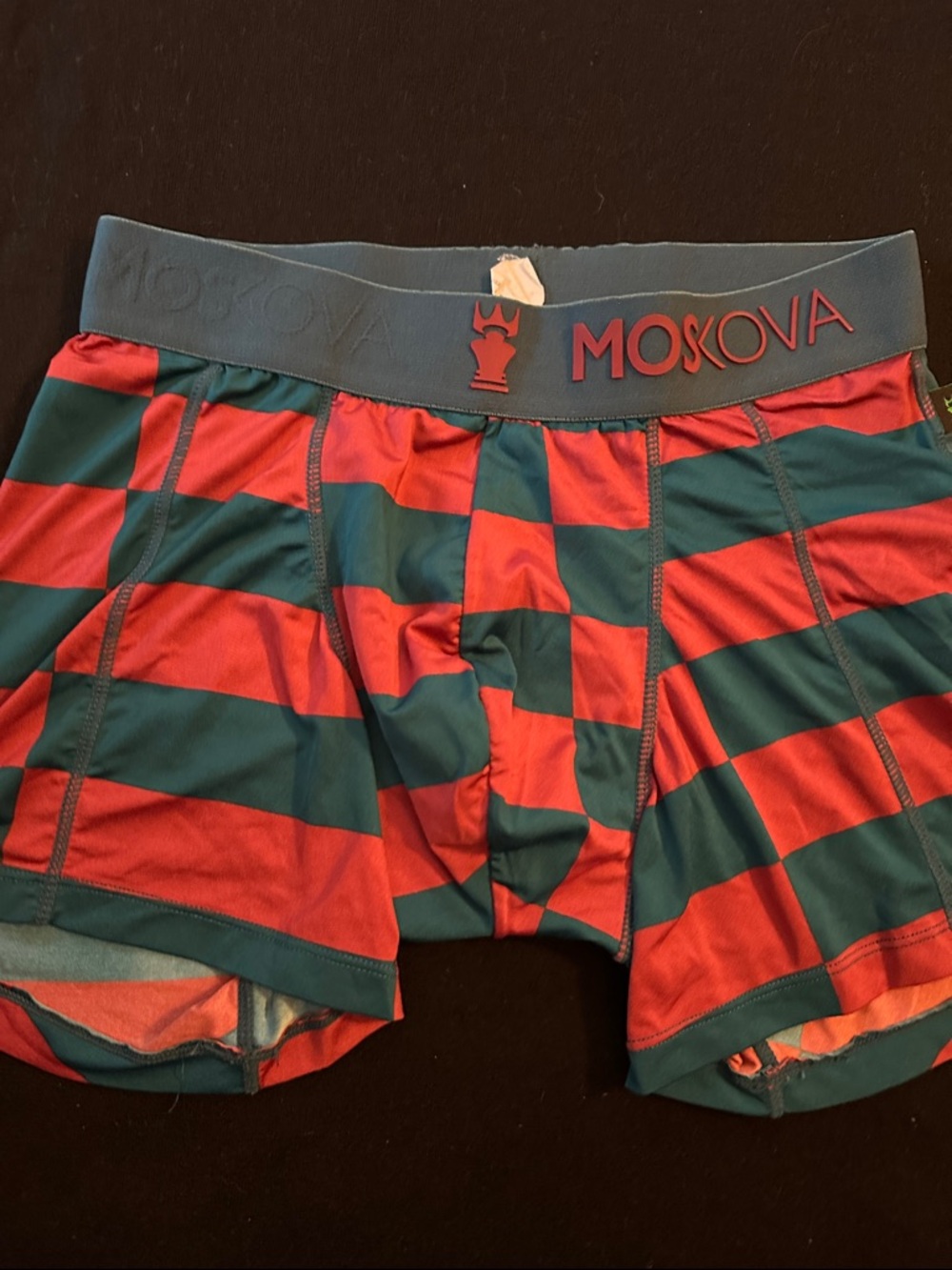 Red & Green Striped Men's Boxer Briefs